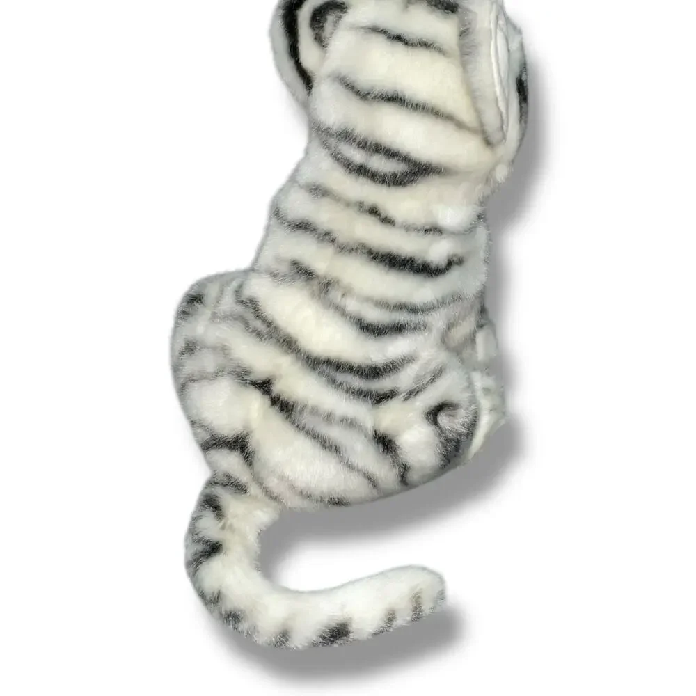 Hansa Creations Plush White Tiger Cub Lifelike Stuffed Animal Baby Cat 8